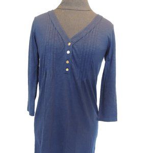 New Lilly Pulitzer Sz XS Amberly Dress True Navy Pintuck Pleats 3/4 Sleeves